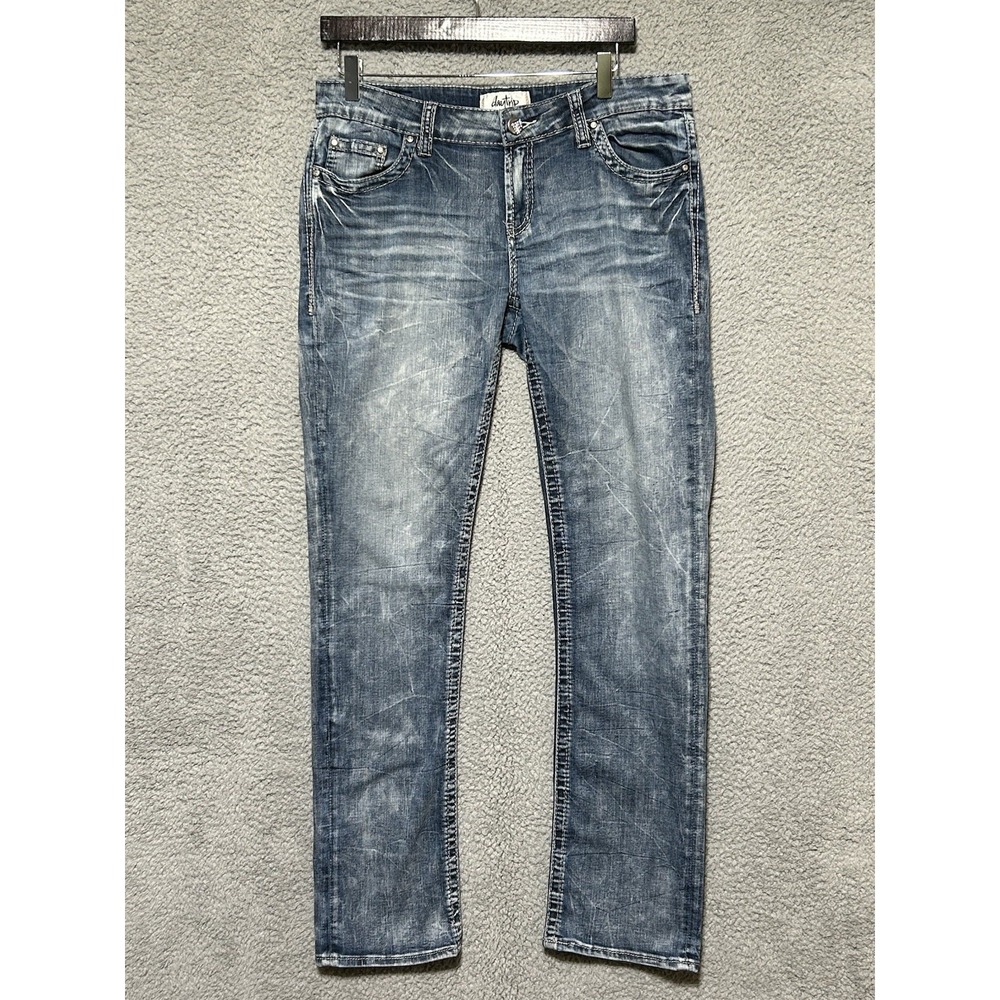 Daytrip BKE Buckle Jeans Womens 30 R High Rise Lynx Skinny Dark Wash Stretch